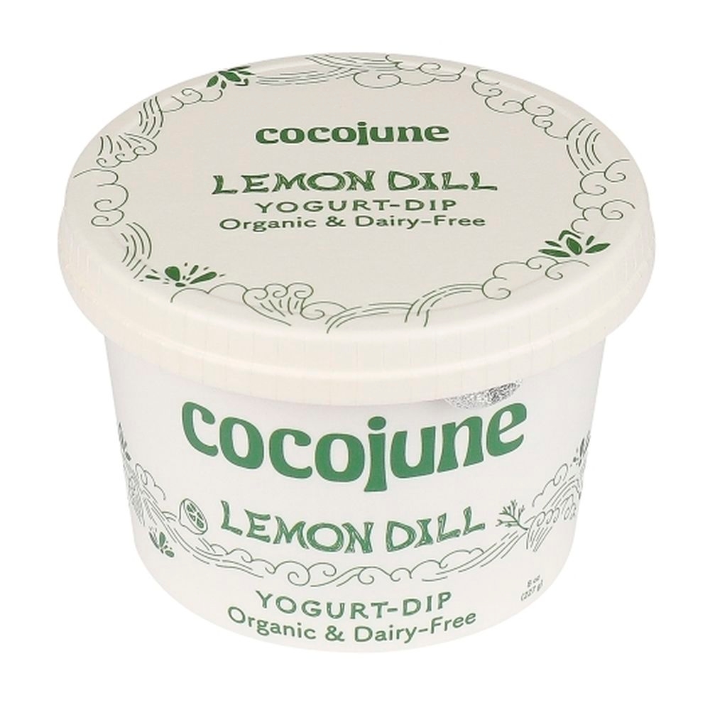 Cocojune Organic Lemon Dill Yogurt Dip, 8 Ounce -- 6 per case