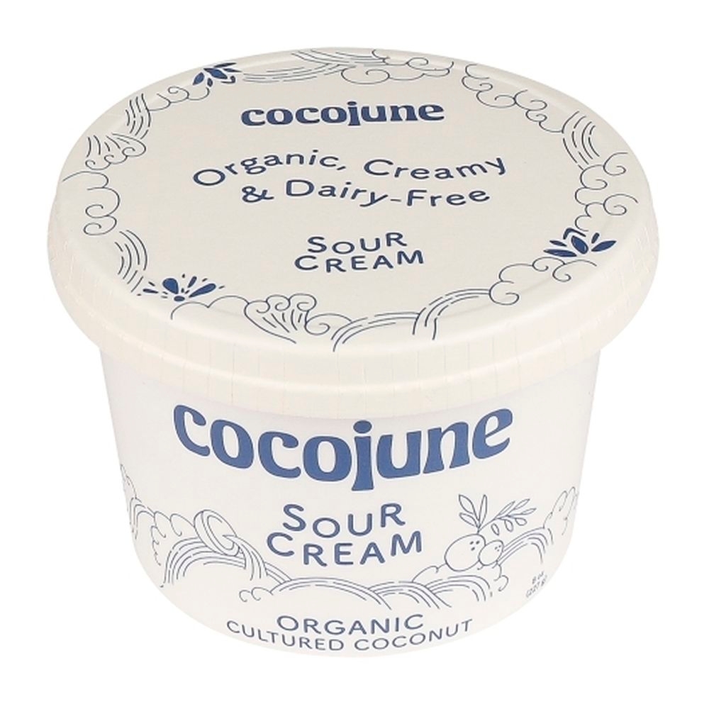 Cocojune Organic Sour Cream, 8 Ounce -- 6 per case