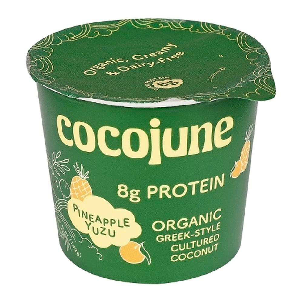 Cocojune Organic Greek Style Pineapple Yuzu Protein Yogurt, 5 Ounce -- 12 per case