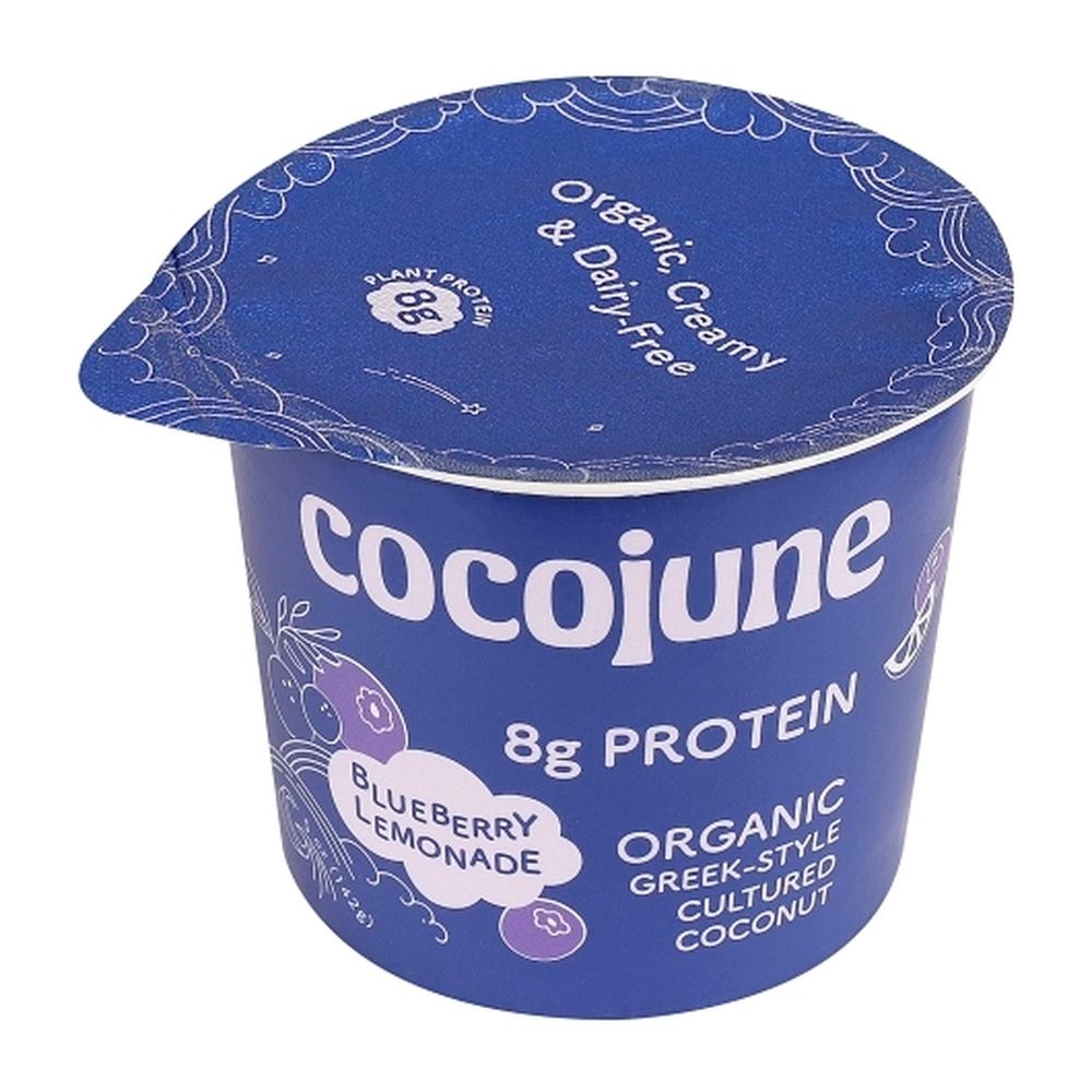 Cocojune Organic Greek Style Blueberry Lemonade Protein Yogurt, 5 Ounce -- 12 per case