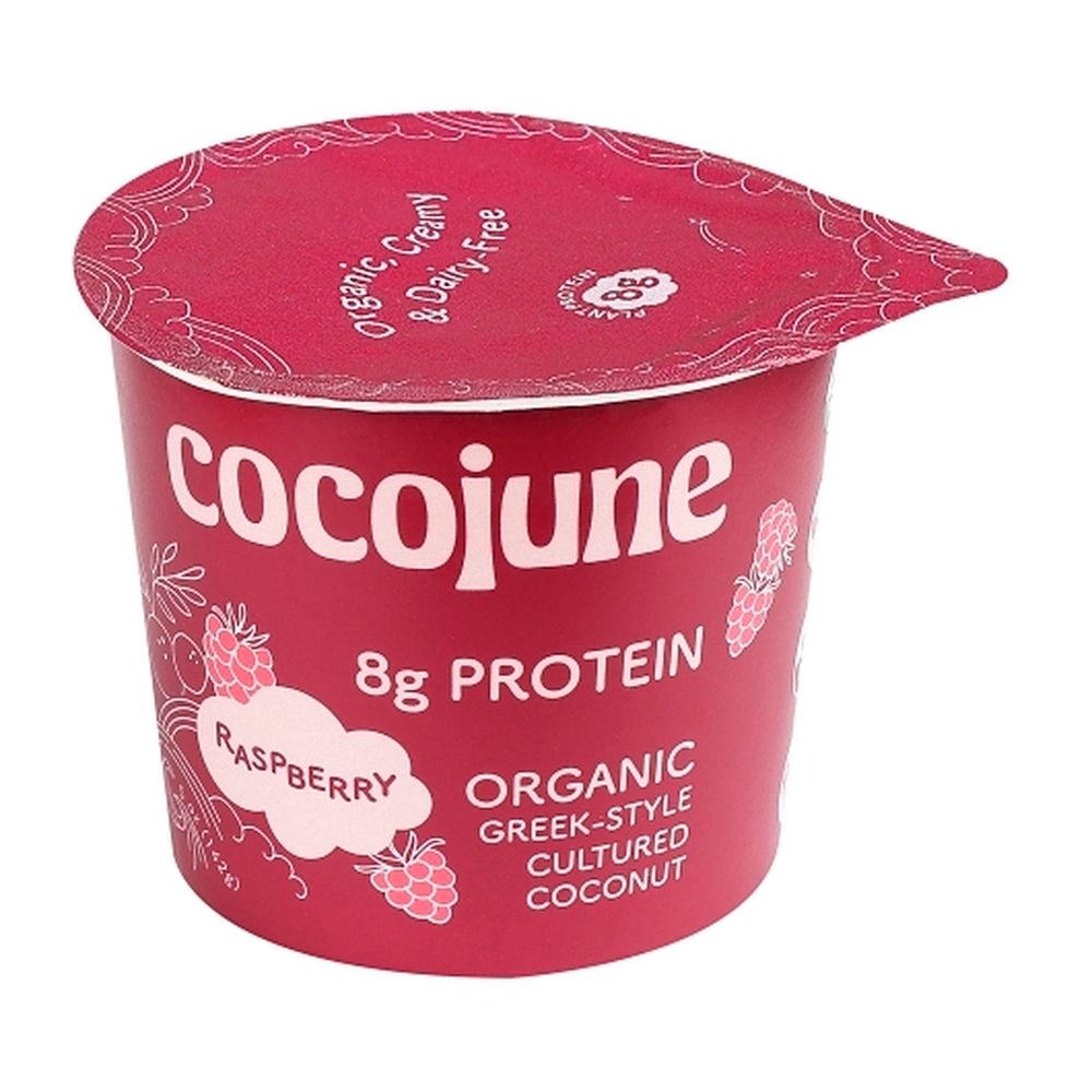 Cocojune Organic Greek Style Raspberry Protein Cultured Coconut Yogurt, 5 Ounce -- 12 per case