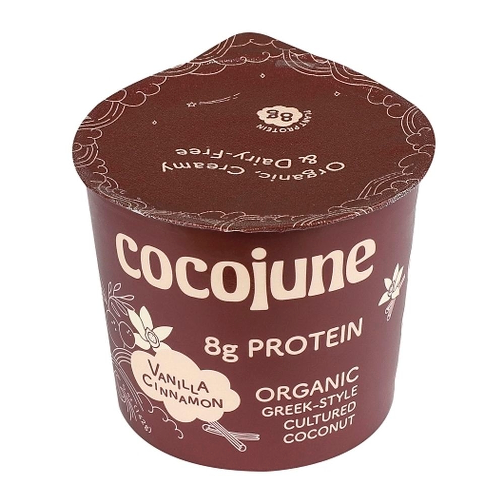 Cocojune Organic Greek Style Vanilla Cinnamon Protein Yogurt, 5 Ounce -- 12 per case