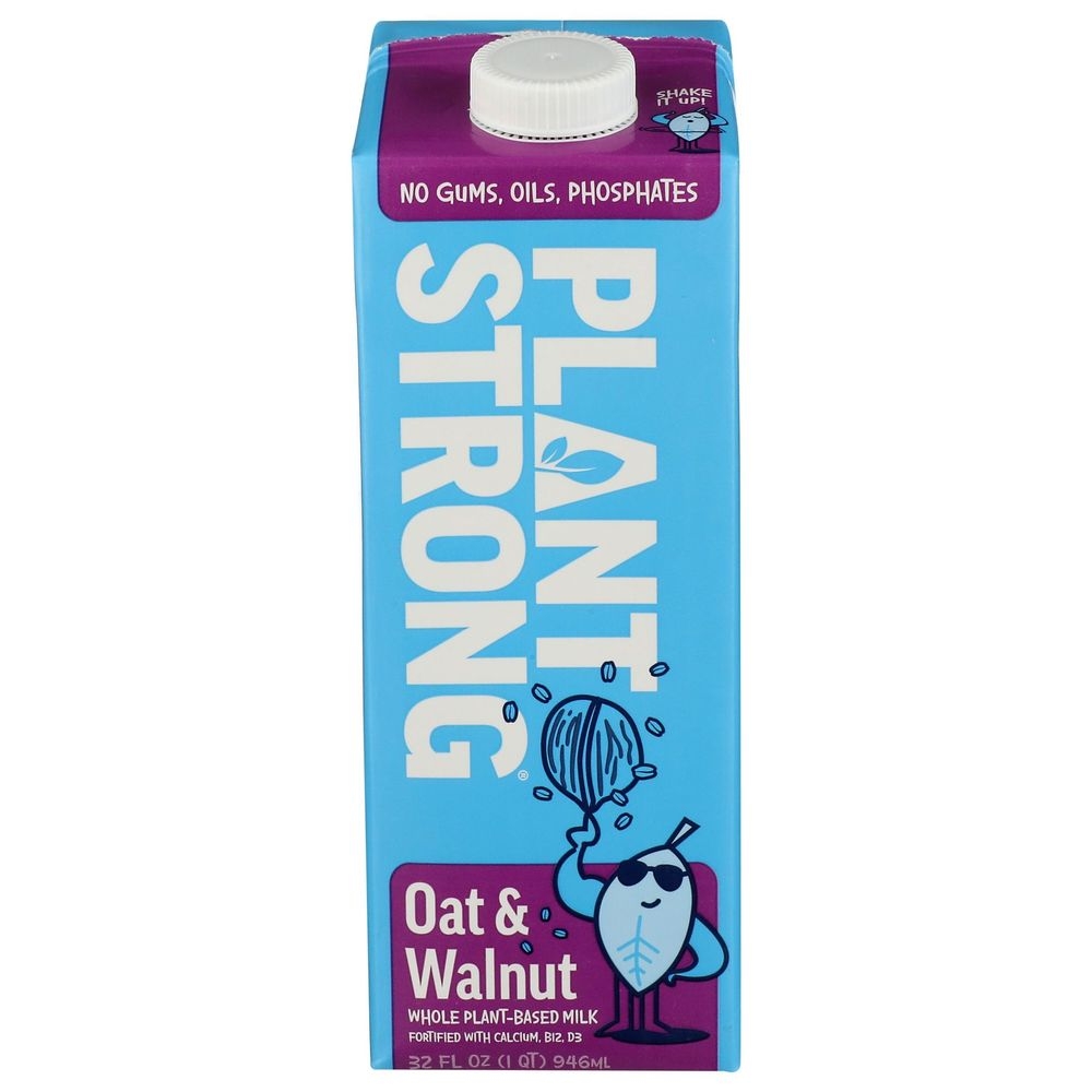 Plant Strong Oat and Walnut Milk, 32 Fluid Ounce -- 6 per case