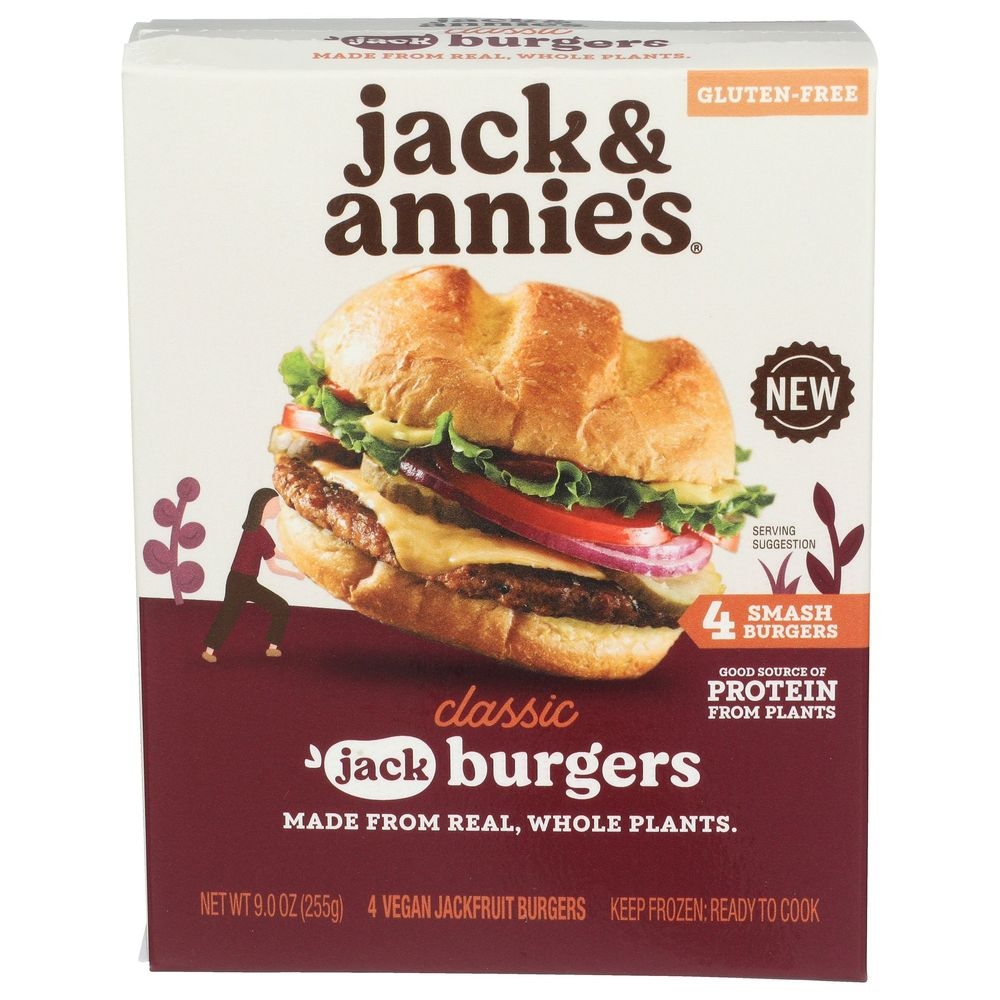 Jack and Annies Classic Jack Burger Patties, 9 Ounce -- 8 per case