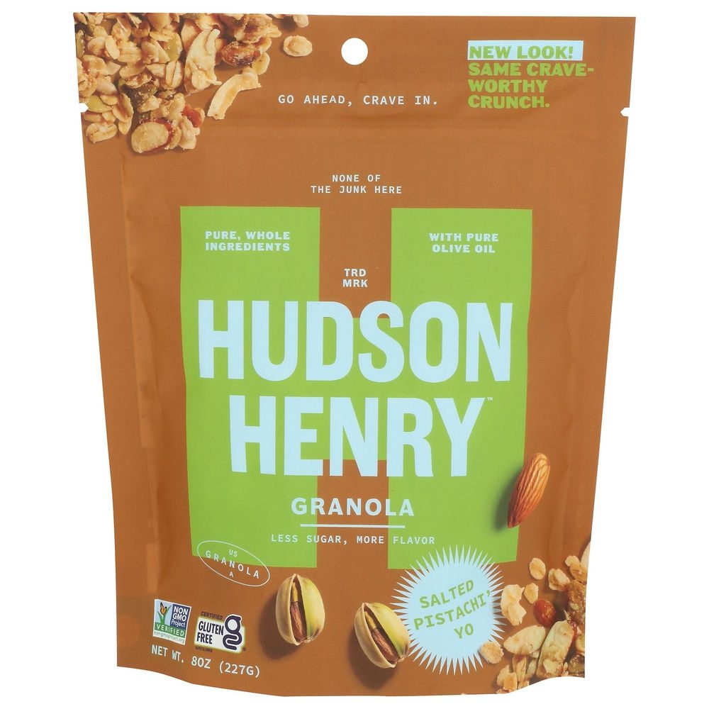 Hudson Henry Granola Pistachio Almond and Coconut Granola, 8 Ounce -- 6 per case