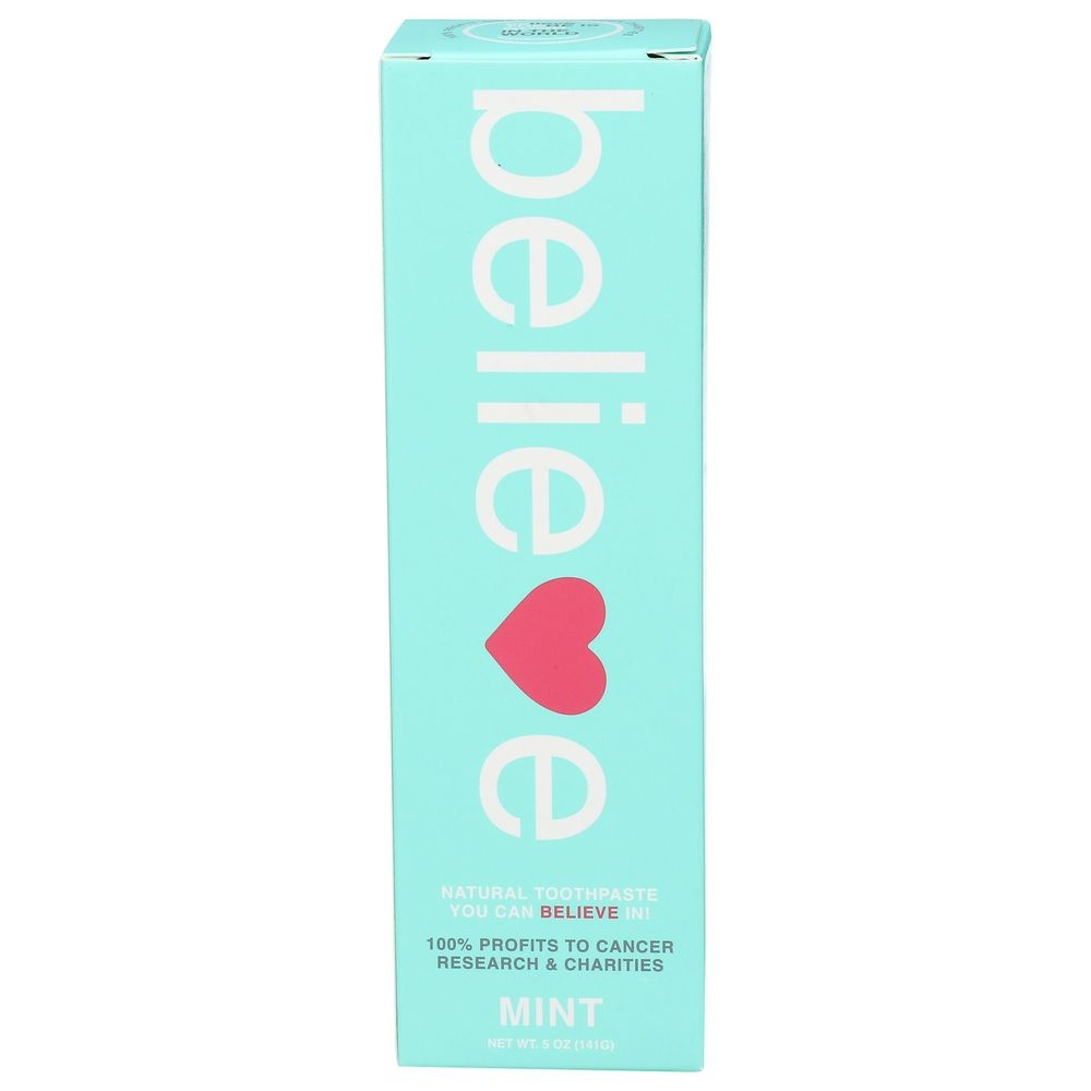 Believe All-Natural Mint Fluoride-Free Toothpaste, 5 Ounce