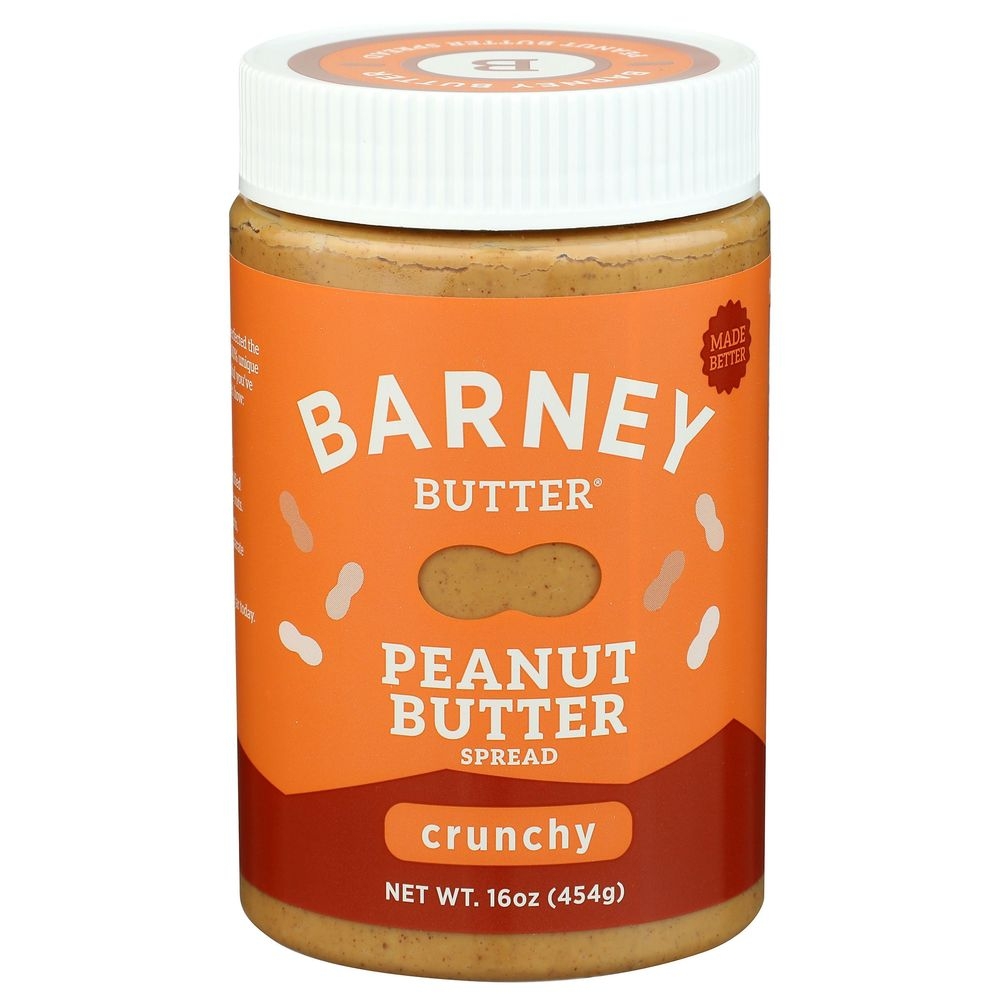 Barney Butter Crunchy Peanut Butter Spread, 16 Ounce -- 6 per case
