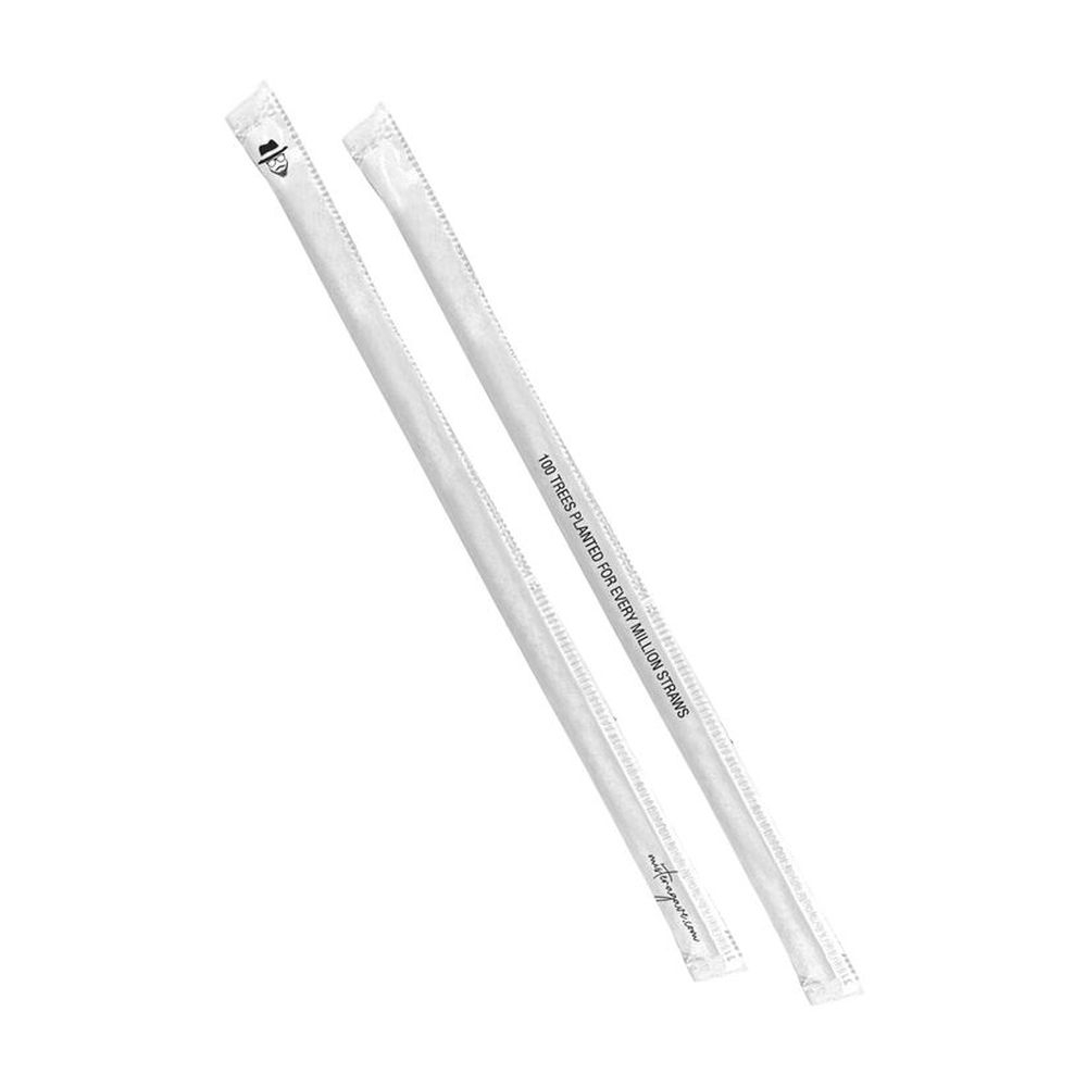 Mister Agave Standard Black Agave Wrapped Straw, 8.25 inch -- 2000 per case
