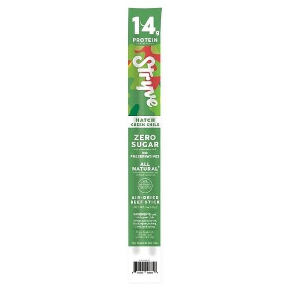 Stryve Hatch Green Chile Beef Sticks, 1 Ounce - 120 per case