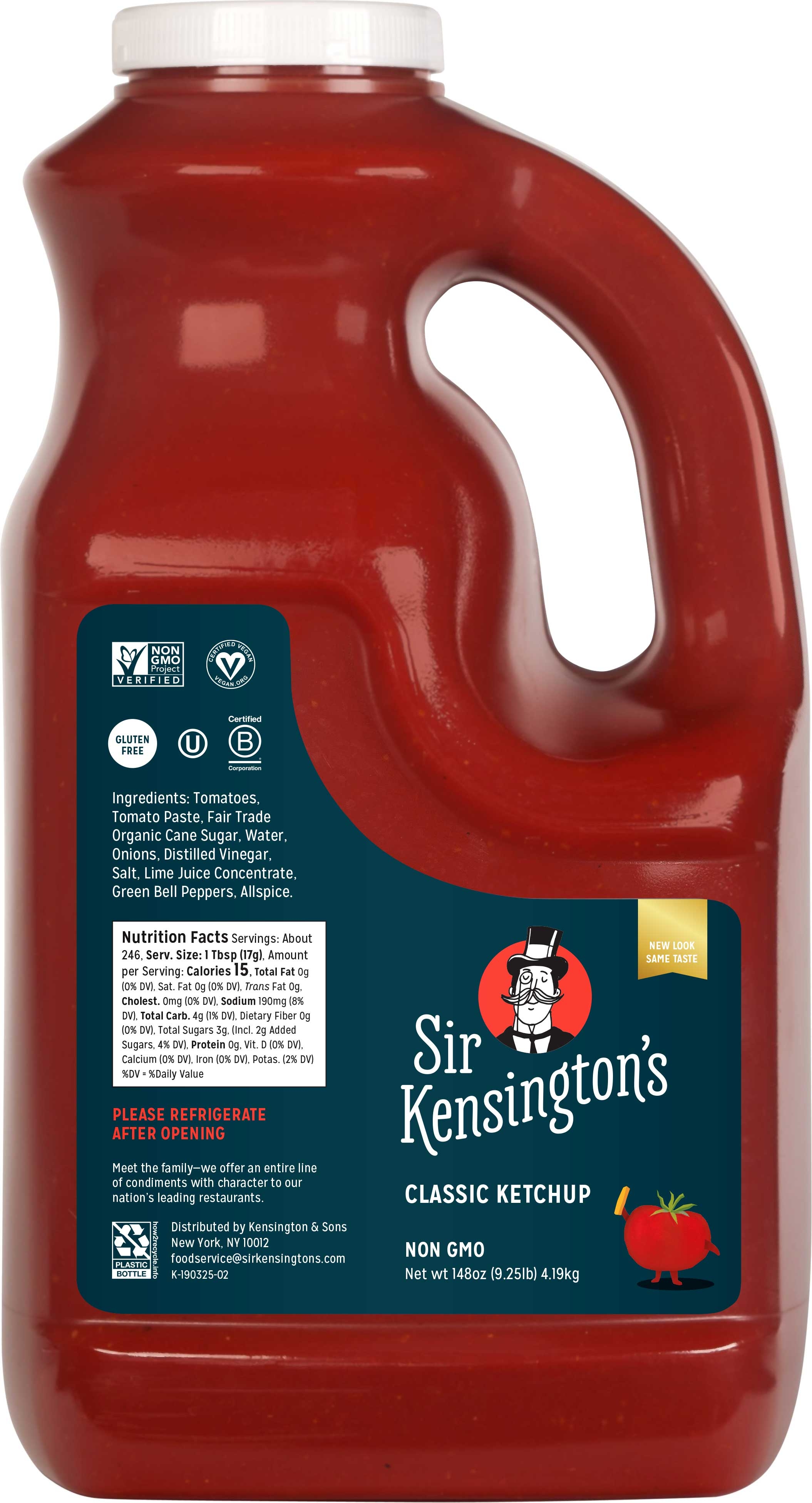 Sir Kensington's Classic Ketchup, 148 Ounce