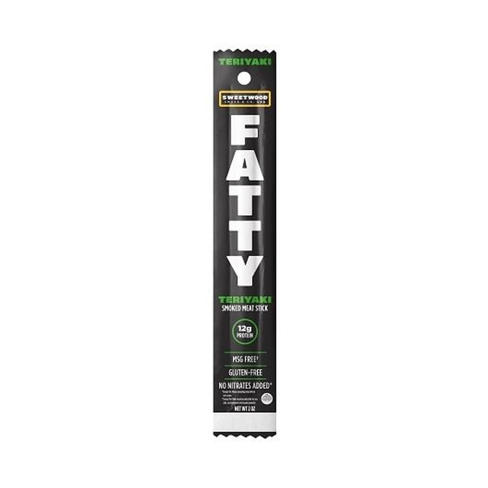 Fatty Teriyaki Smoked Meat Stick, 2 Ounce -- 120 per case