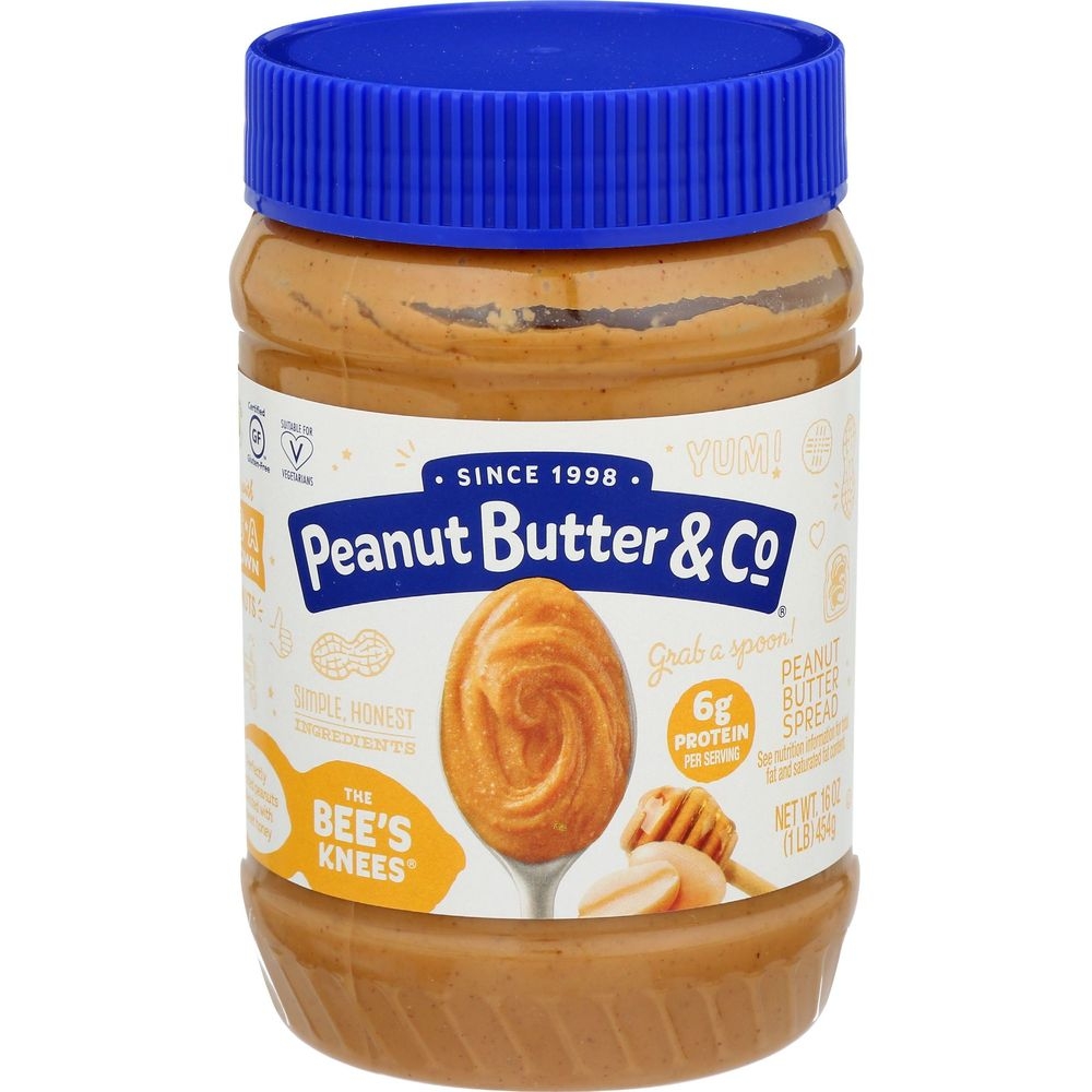 Peanut Butter Co The Bees Knees Peanut Butter Spread, 16 Ounce -- 6 per case