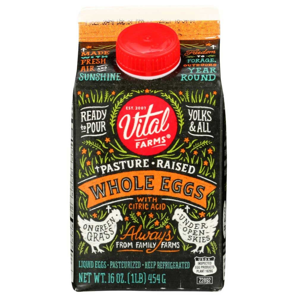 Vital Farms Pasture Raised Whole Liquid Egg, 16 Ounce -- 6 per case