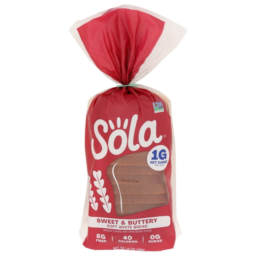 Sola Sweet and Buttery Soft White Bread, 14 Ounce -- 6 per case
