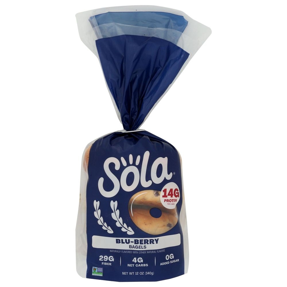 Sola Blu-Berry Bagels, 12 Ounce -- 6 per case