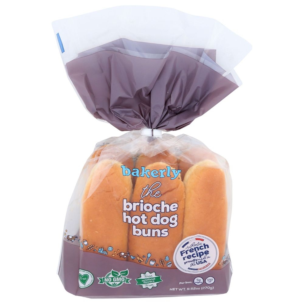 Bakerly Brooklyn Brioche Hot Dog Buns, 9.52 Ounce -- 14 per case