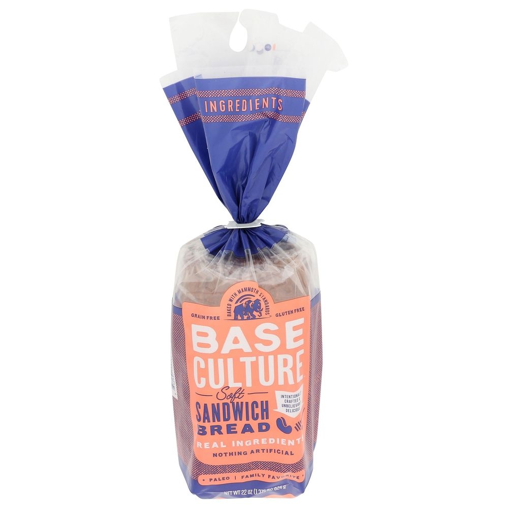 Base Culture Paleo Sandwich Bread, 22 Ounce -- 6 per case