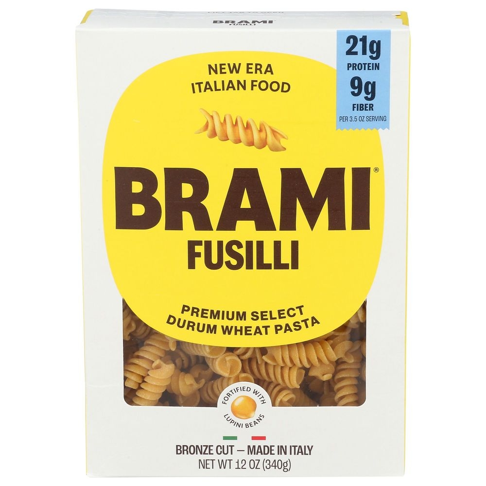 Brami Semo Lupini Fusilli Pasta, 12 Ounce -- 8 per case