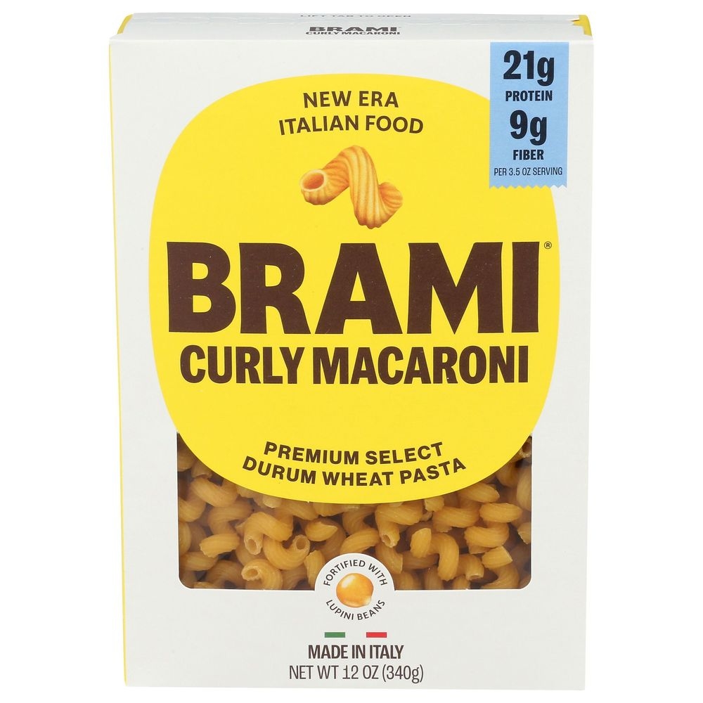 Brami Semo Lupini Curly Macaroni Pasta, 12 Ounce -- 8 per case