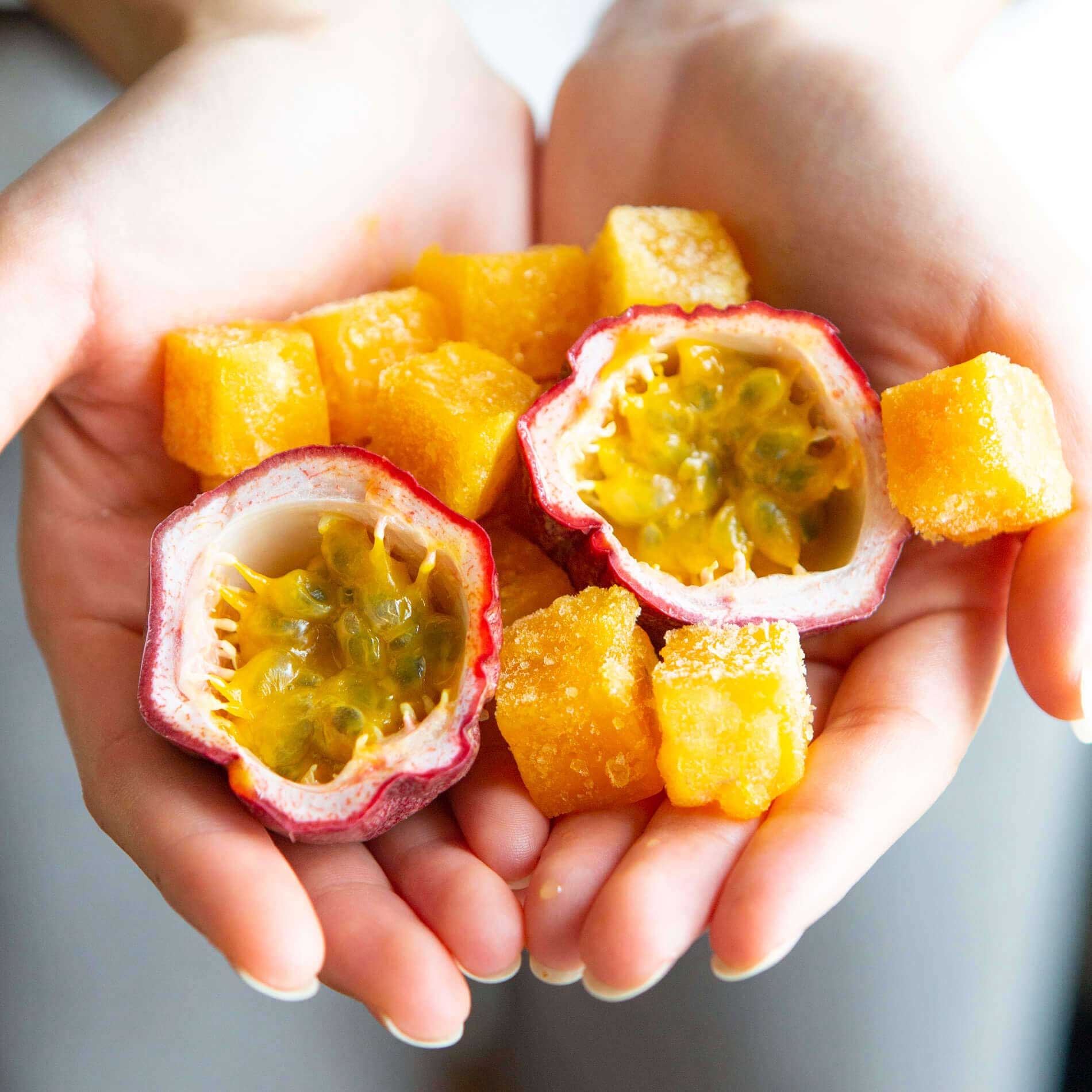 Pitaya Plus Seedless Passion Fruit Cubes, 20 Pound