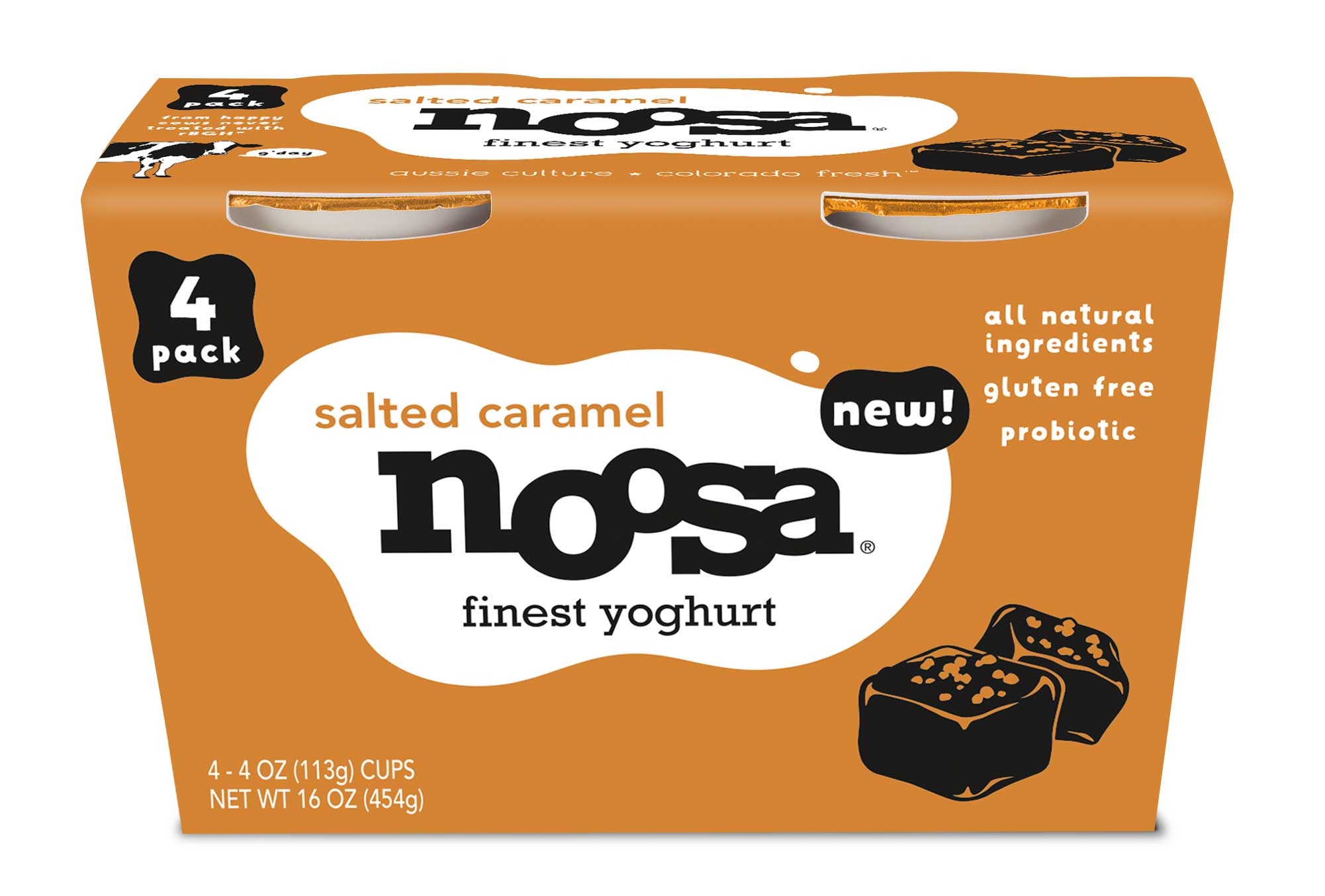 Noosa Salted Caramel Yoghurt, 4 Ounce -- 24 per pack
