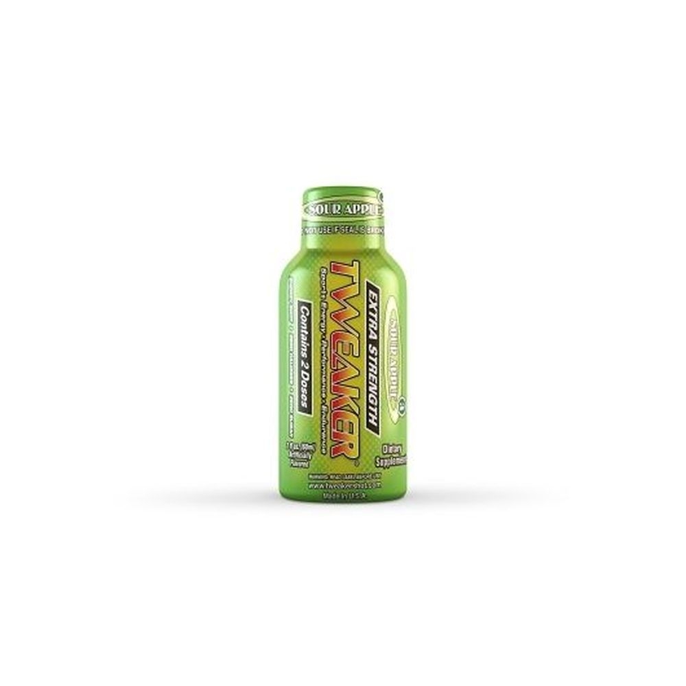 Tweaker Extra Strength Sour Apple Energy Shot, 2 Ounce - 144 per case