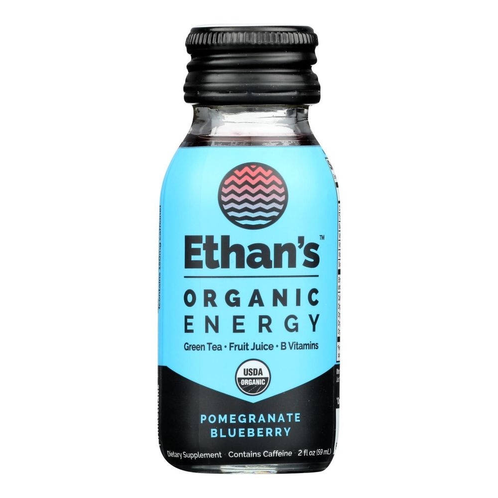 Ethans Organic Pomegranate Blueberry Energy Shot, 2 Fluid Ounce -- 6 per case