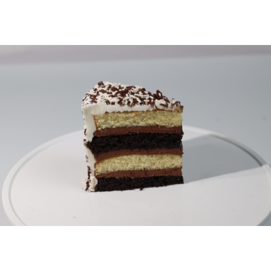 Carlos 8 inch Black and White Cake Slice, 12 count -- 12 per case