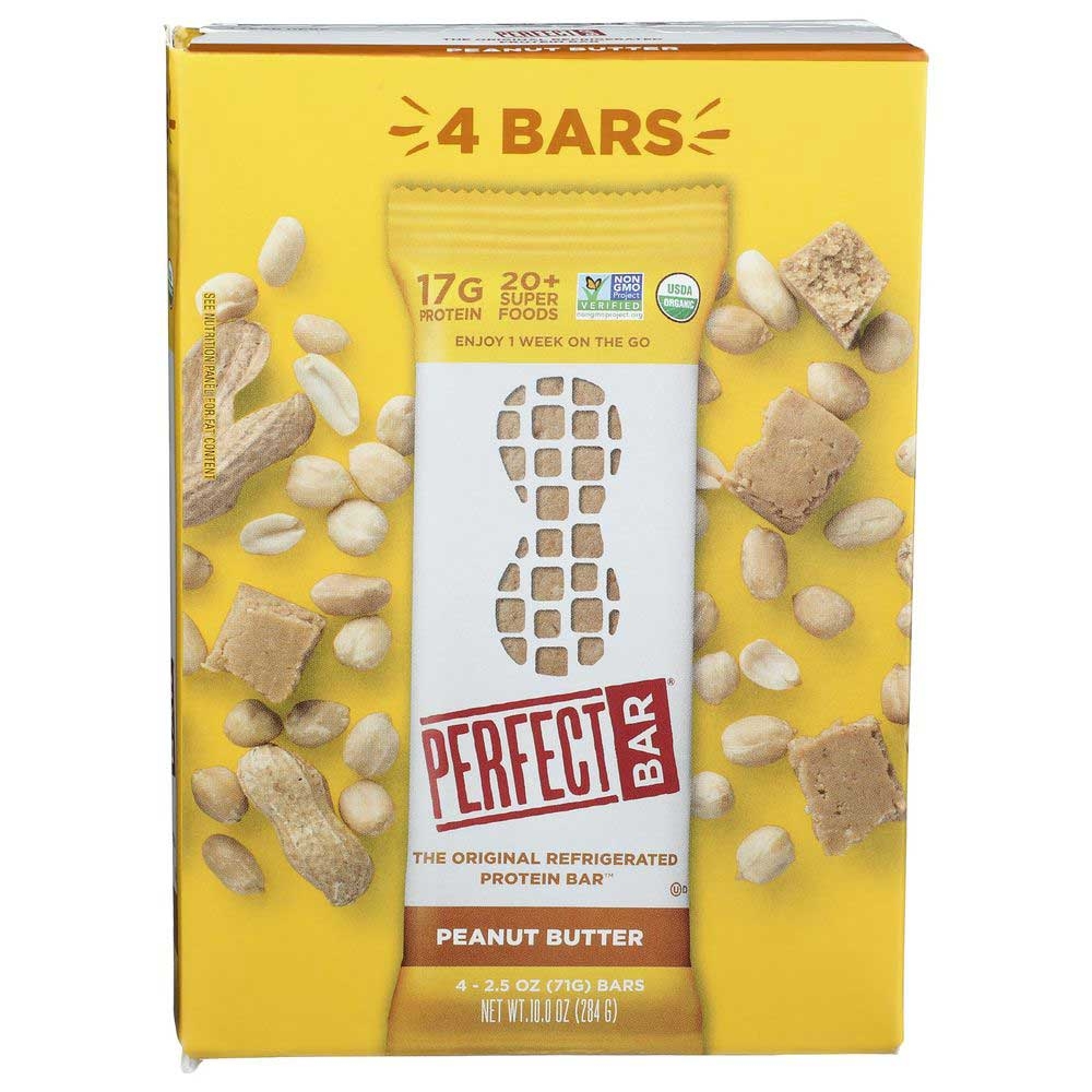 Perfect Bar Organic Peanut Butter Protein Bar, 2.5 Ounce - 4 per pack -- 4 packs per case