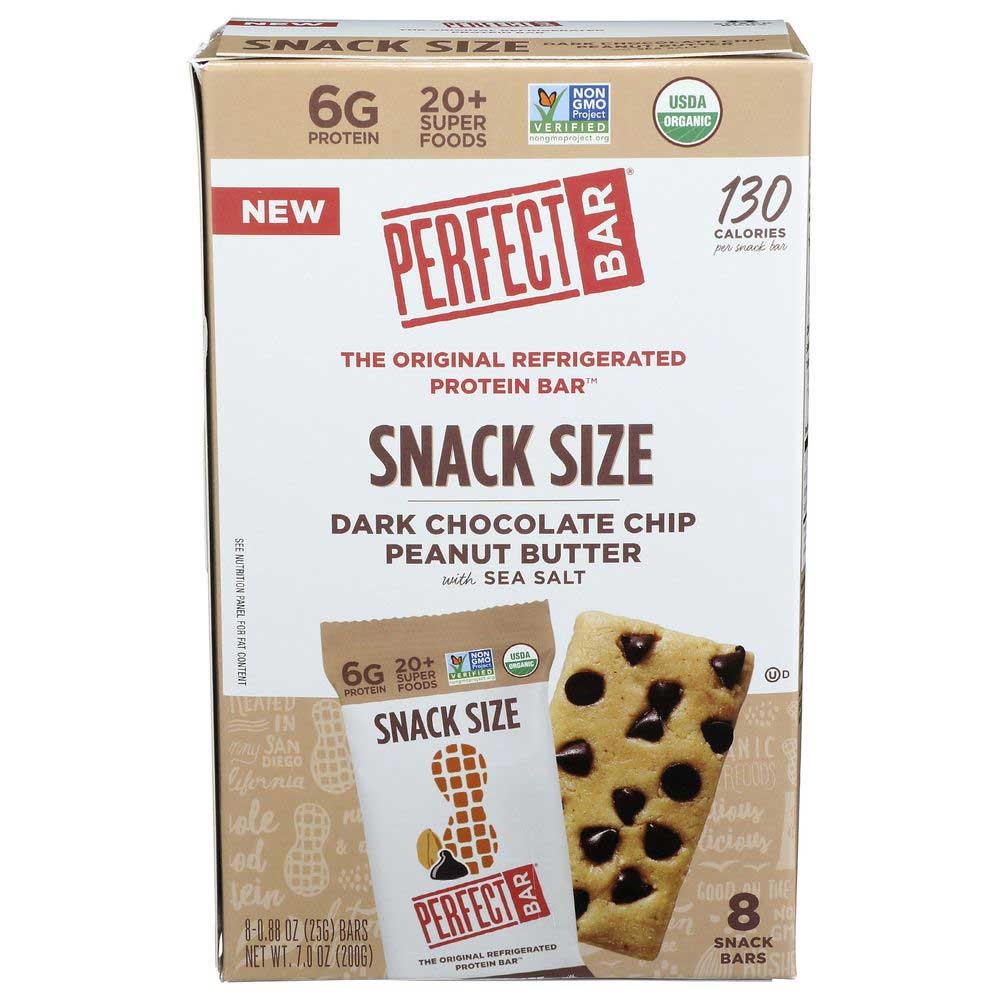 Perfect Bar Organic Dark Chocolate Chip Peanut Butter Protein Bar, 7 Ounce -- 6 per case