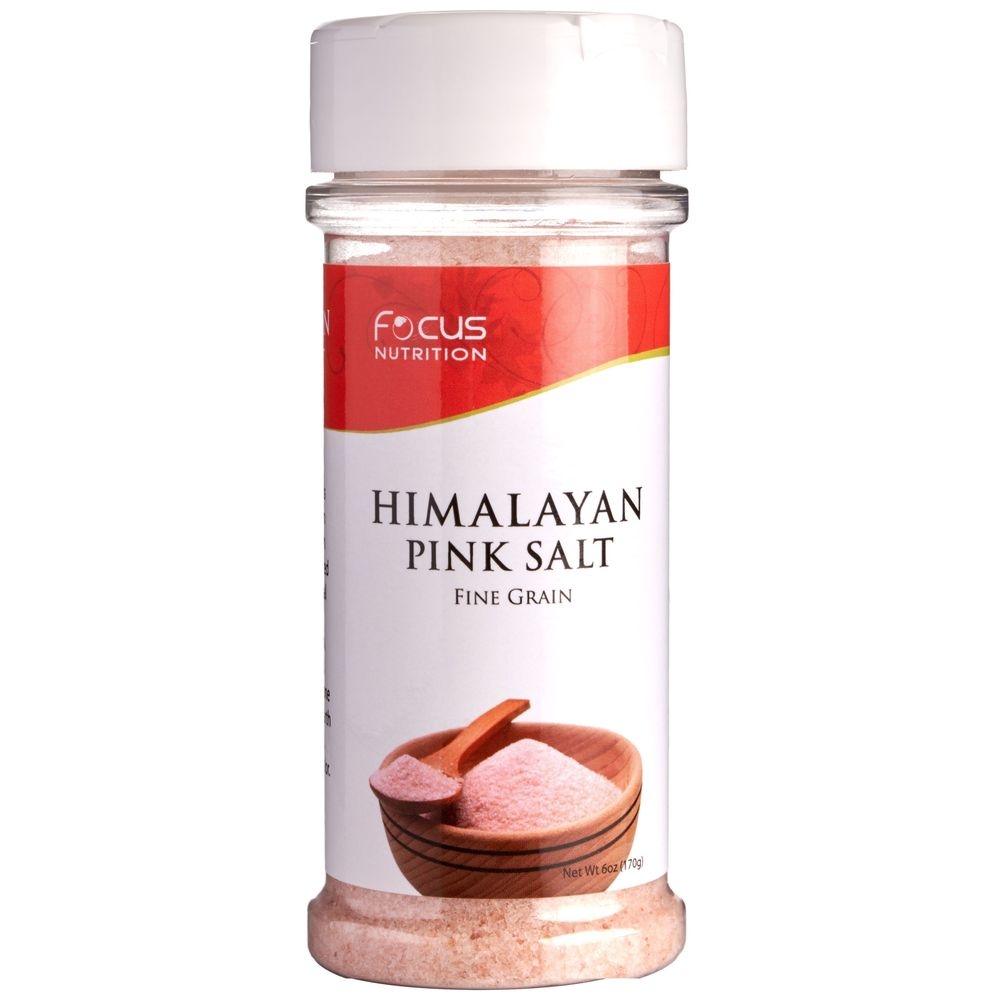Focus Nutrition Fine Grain Himalayan Pink Salt, 6 Ounce Shaker