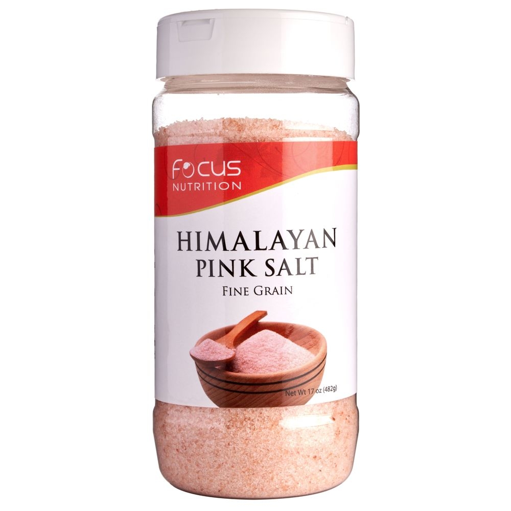 Focus Nutrition Fine Grain Himalayan Pink Salt, 17 Ounce Shaker