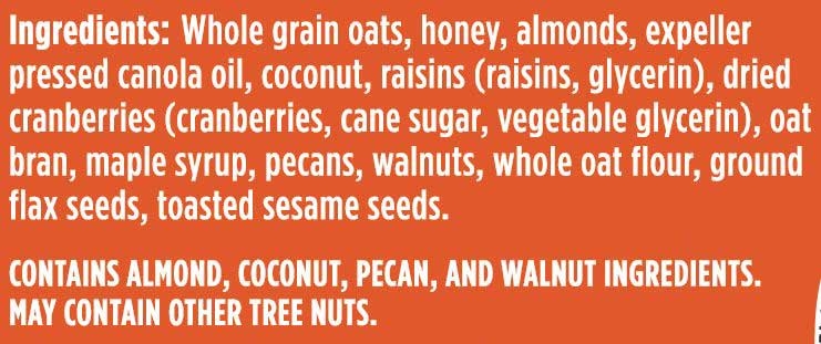 Kelloggs Bear Naked Fruit and Nut All Natural Granola, 12 Ounce -- 6 per case.