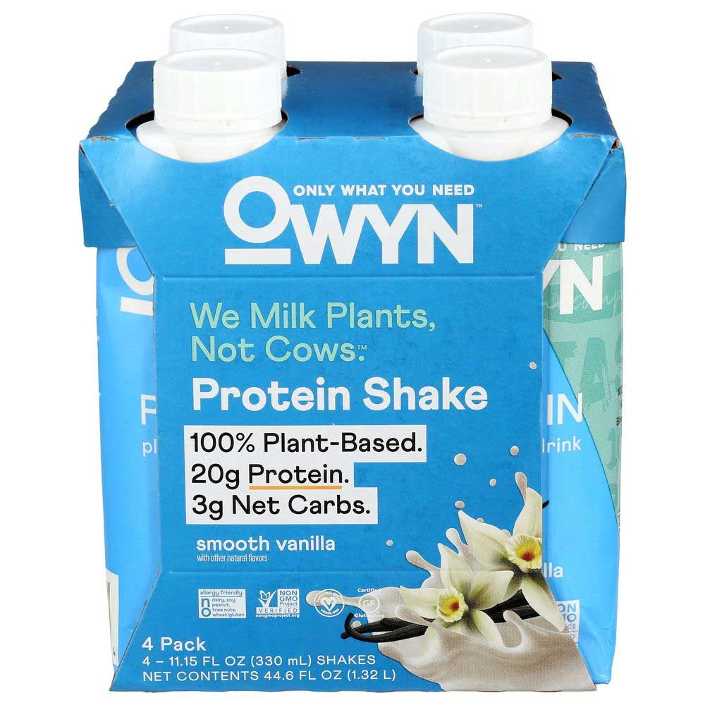 Owyn Plant Based Smooth Vanilla Protein Shake, 11.14 Ounce -- 12 per case