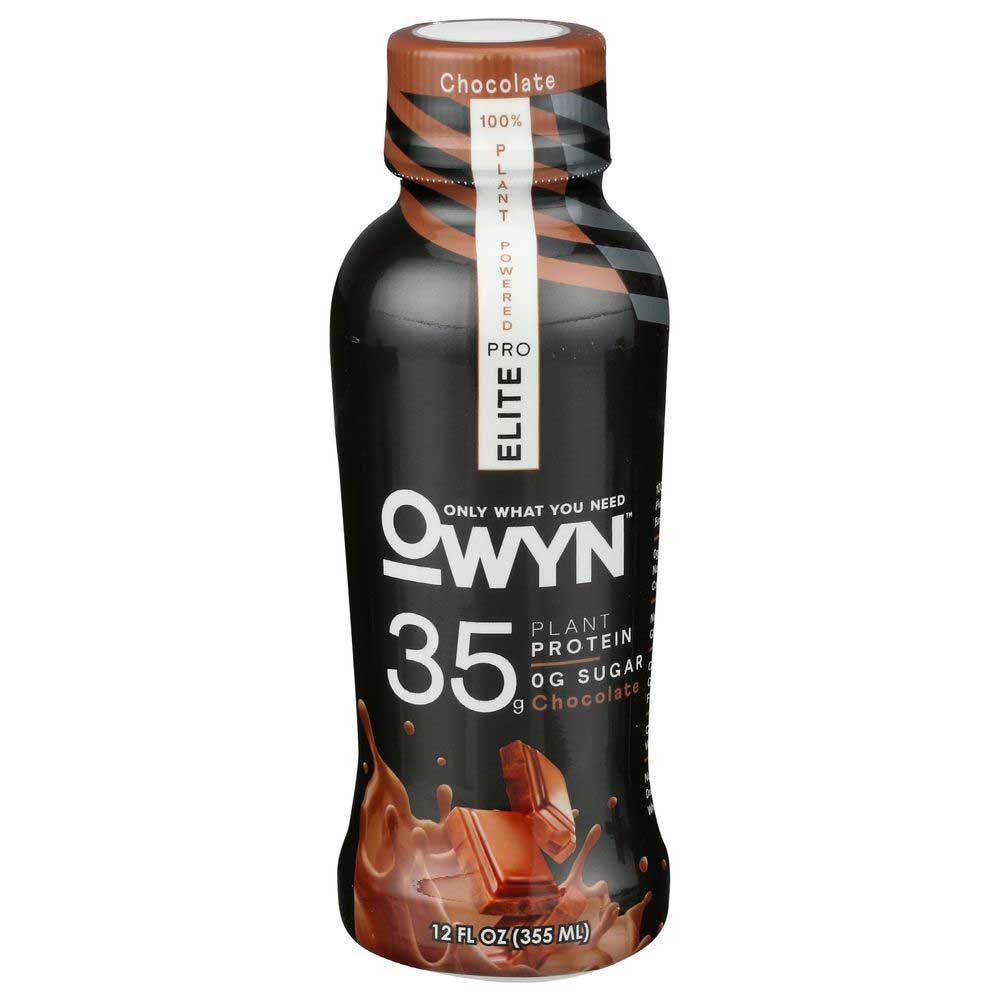 Owyn Plant Based Pro Elite Chocolate Protein Drink, 12 Fluid Ounce -- 12 per case