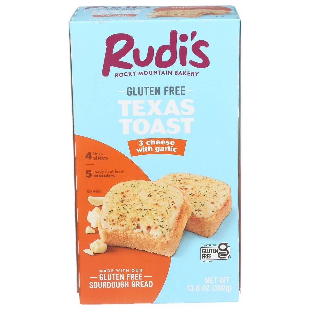 Rudis Bakery 3 Cheese with Garlic Texas Toast, 13.8 Ounce -- 6 per case