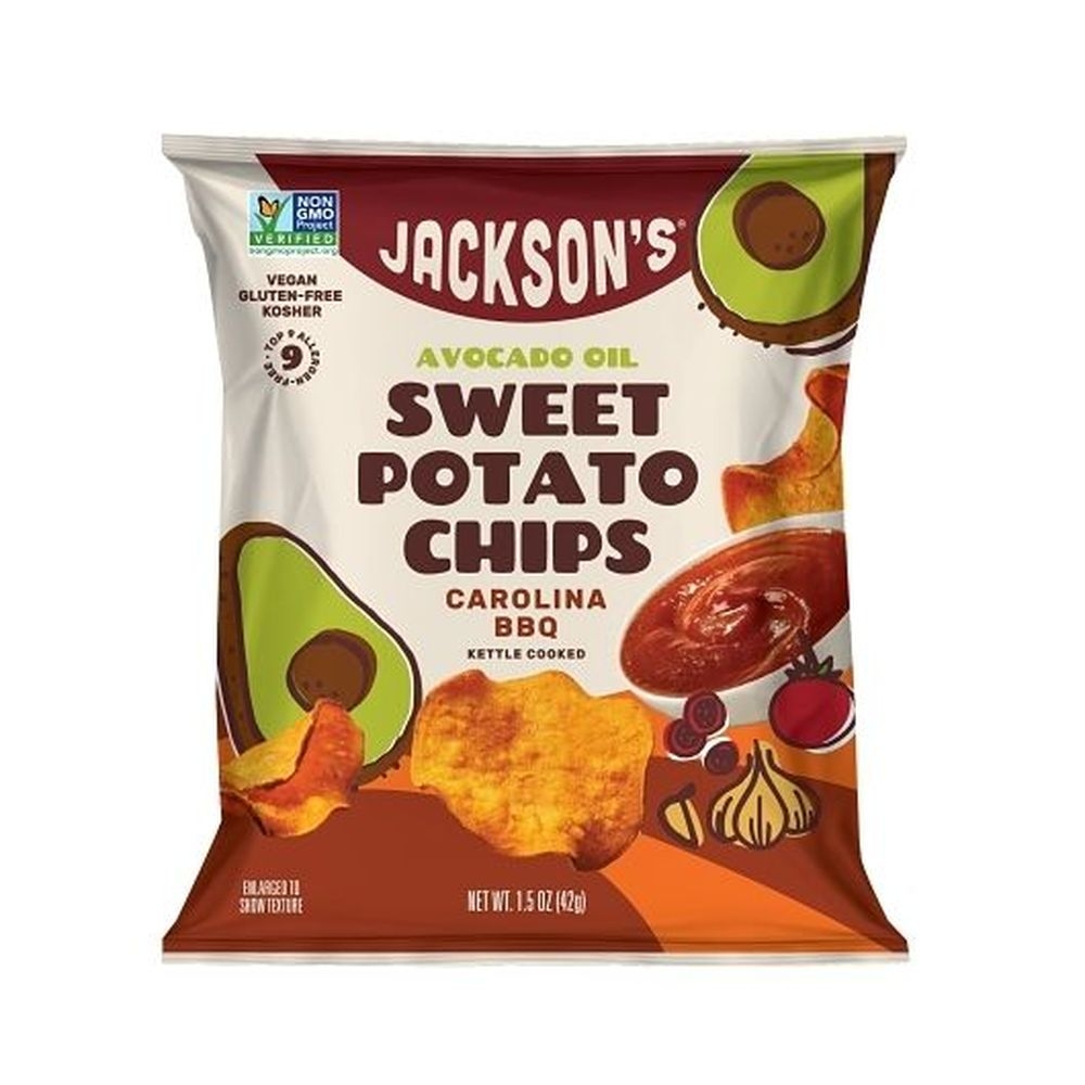 Jacksons Carolina BBQ Sweet Potato Chips in Avocado Oil, 1.5 Ounce -- 28 per case