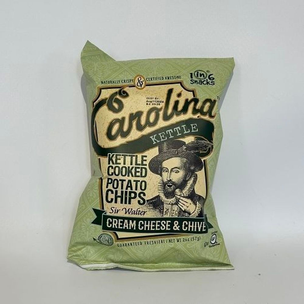 Carolina Cream Cheese and Chives Kettle Cooked Potato Chips, 2 Ounce -- 20 per case