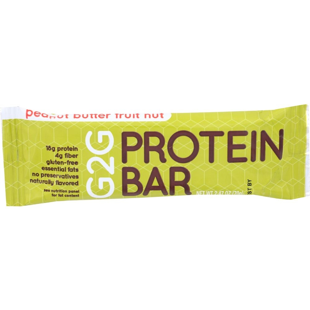 G2G Peanut Butter Fruit Nut Protein Bar, 2.47 Ounce -- 16 per case