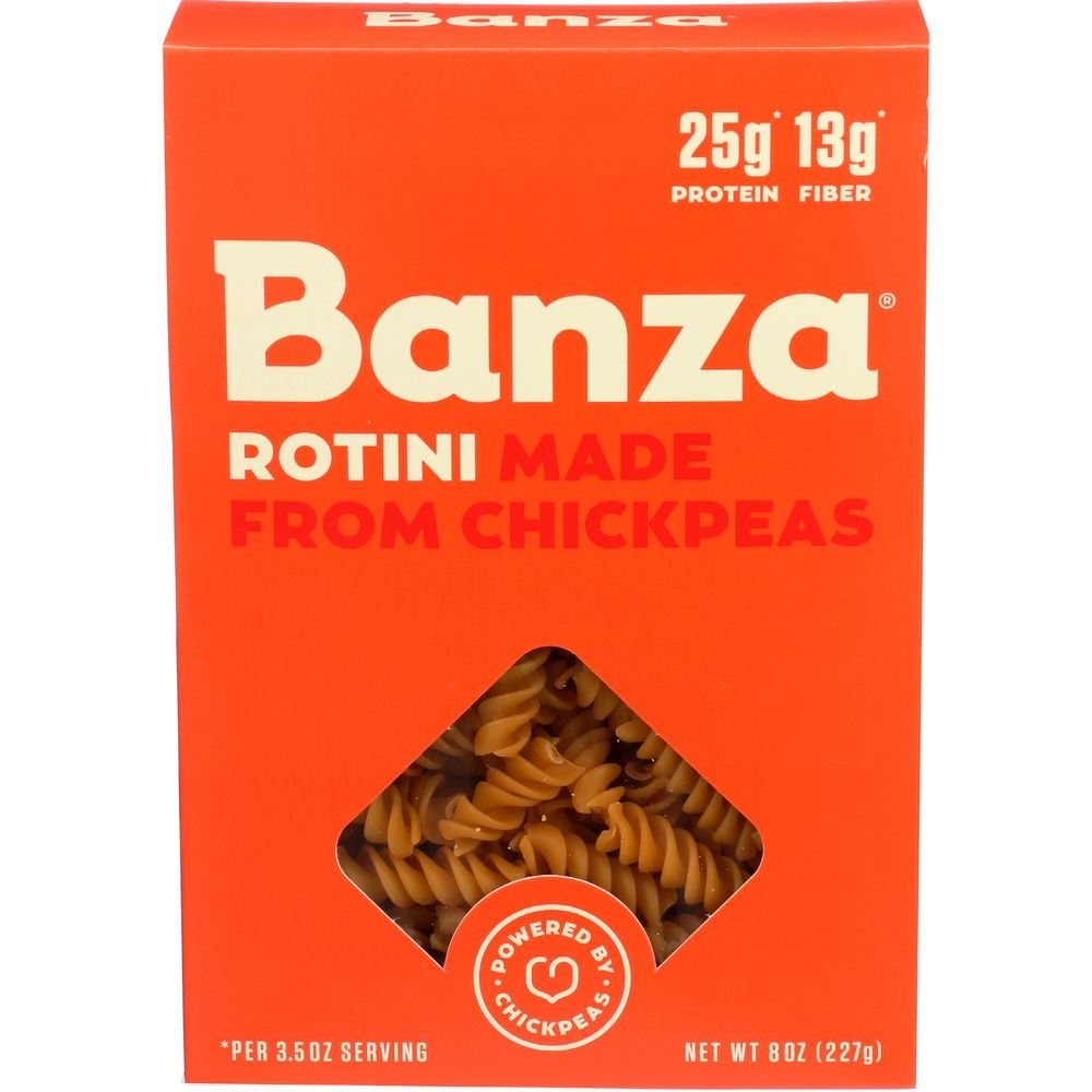 Banza Chickpea Rotini Pasta, 8 Ounce -- 6 per case.