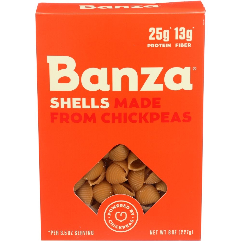 Banza Chickpea Shells Pasta, 8 Ounce -- 6 per case.