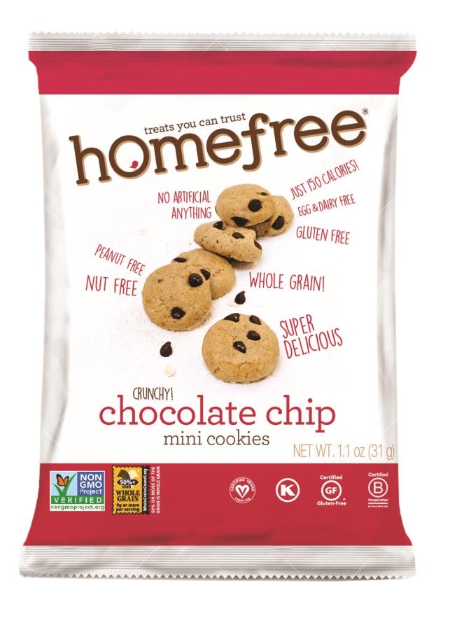 Homefree Gluten Free 3 Flavor Mini Cookies -- 30 per case.