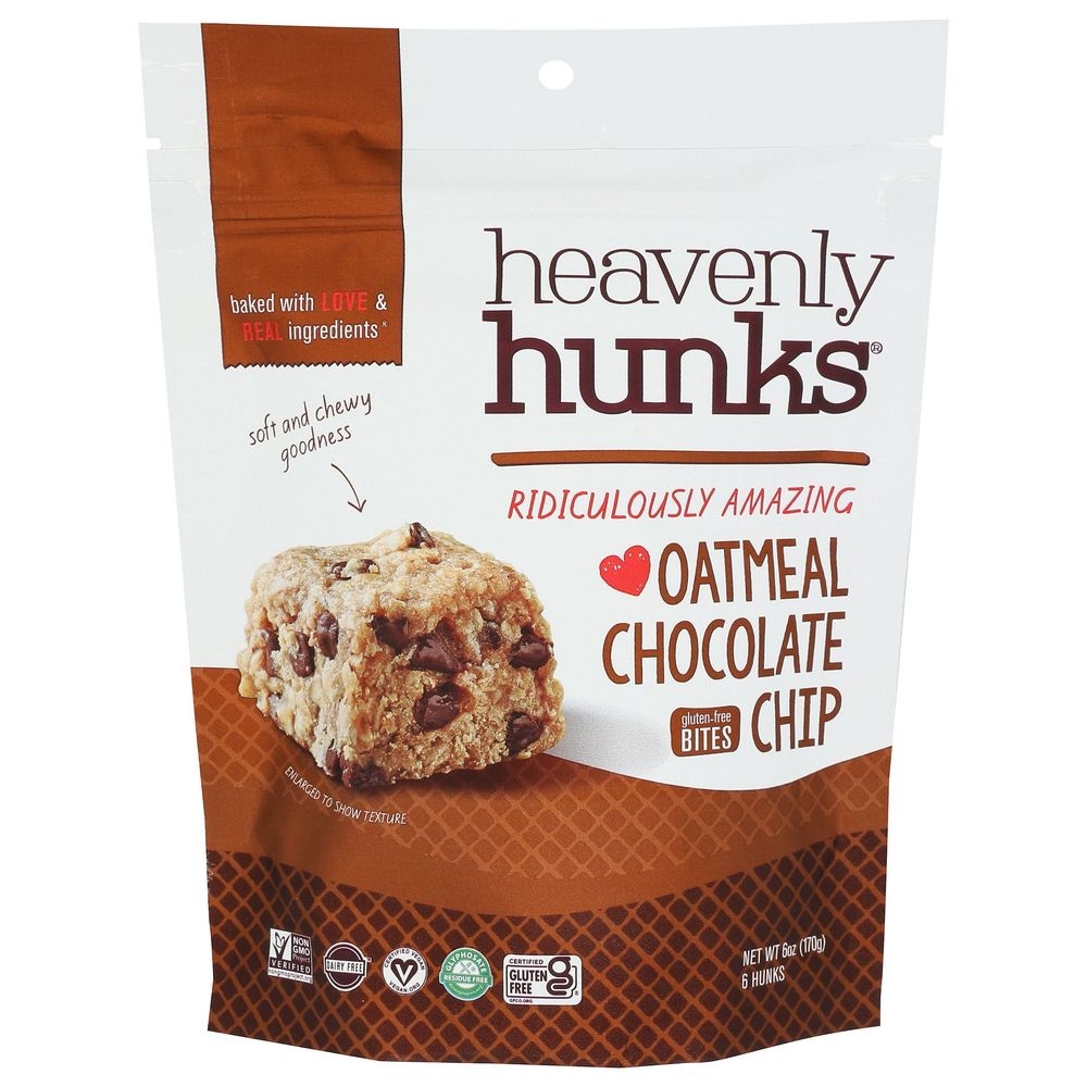 Heavenly Hunks Oatmeal Chocolate Chip Cookie, 6 Ounce -- 6 per case