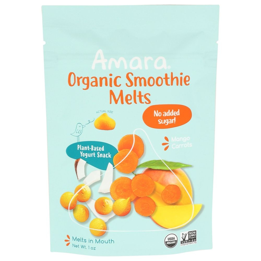 Amara Organic Mango Carrots Smoothie Melts, 1 Ounce -- 6 per case
