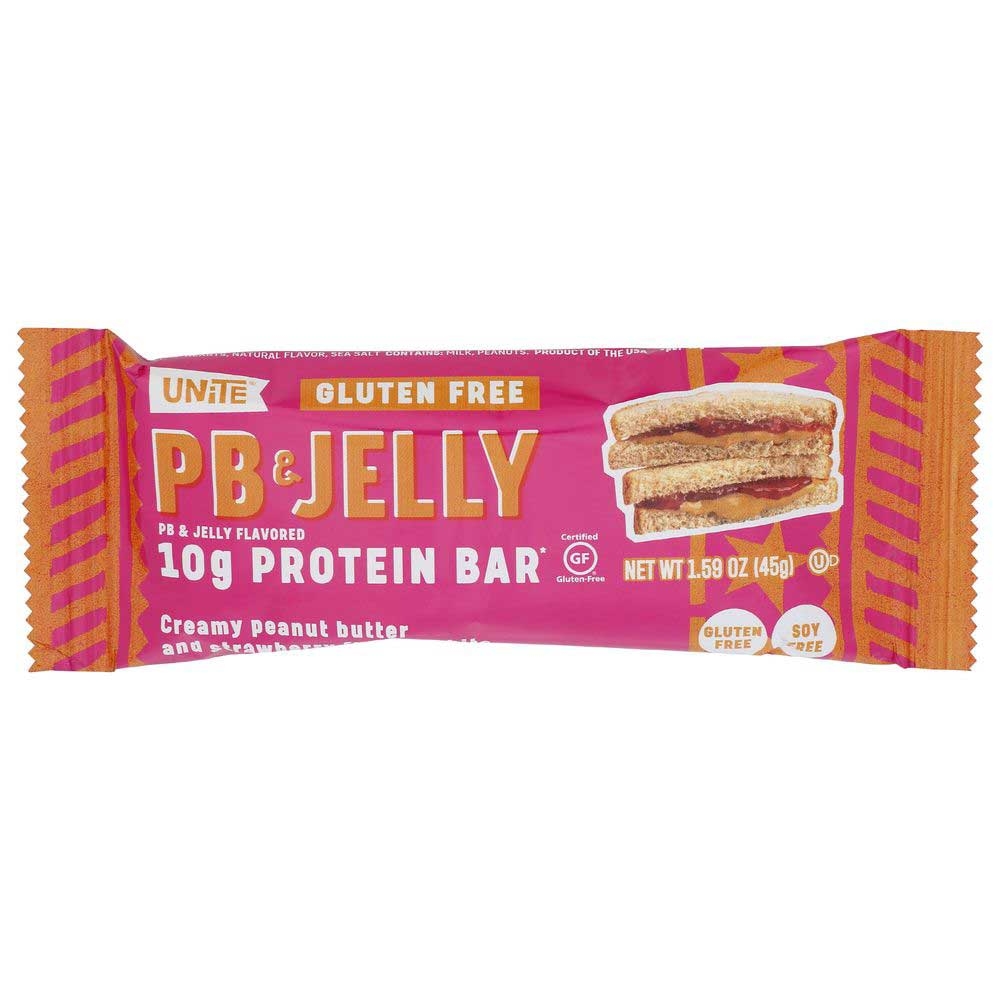 Unite Peanut Butter and Jelly Protein Bar, 1.59 Ounce -- 12 per case