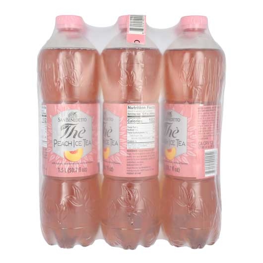 San Benedetto Peach Iced Tea, 50.7 Fluid Ounce -- 6 per case
