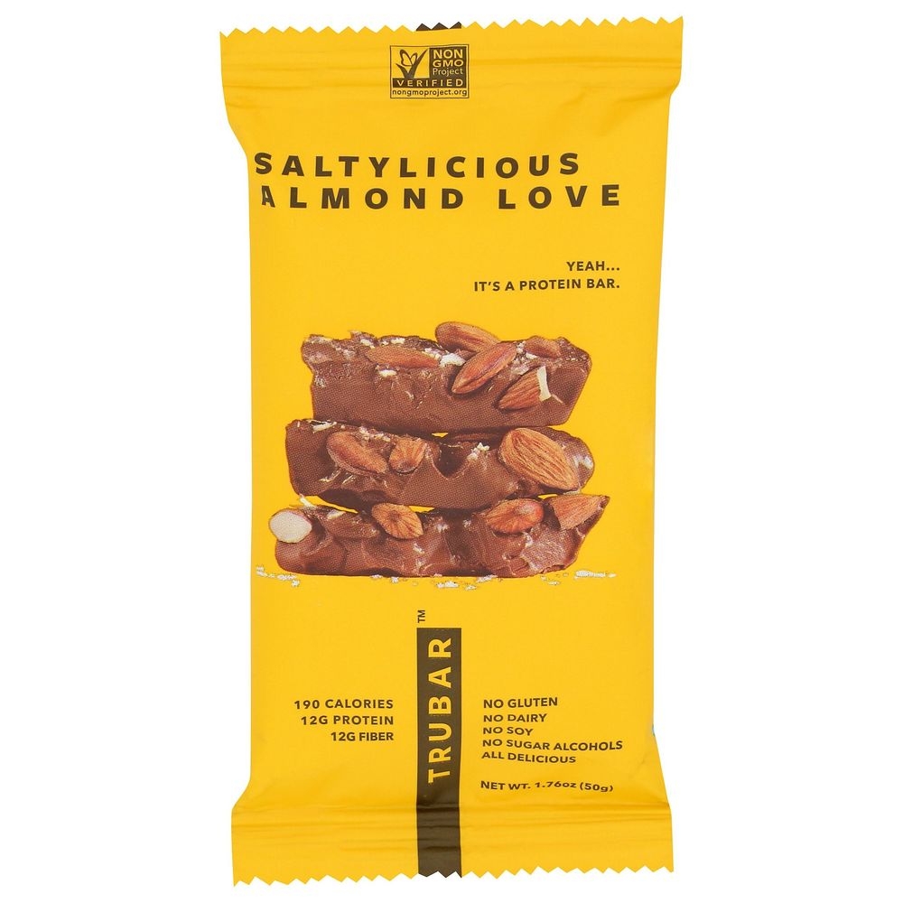 Trubar Saltylicious Almond Love Protein Bar, 1.76 Ounce -- 12 per case