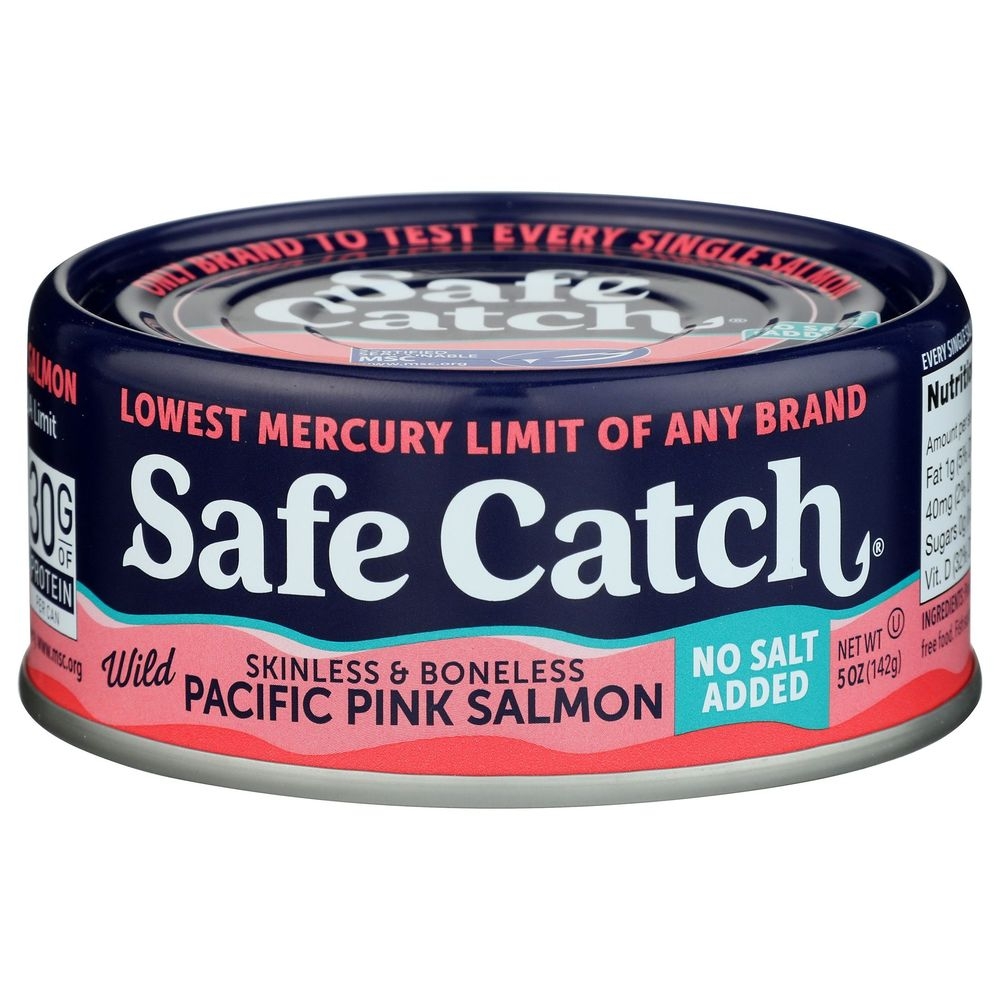 Safe Catch Skinless and Boneless Wild Pink Salmon, 5 Ounce -- 6 per case