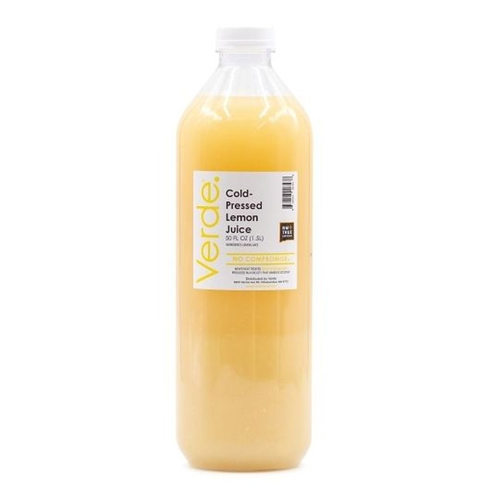 Verde 100 Percent Cold Pressed Lemon Juice, 50.7 Ounce -- 12 per case