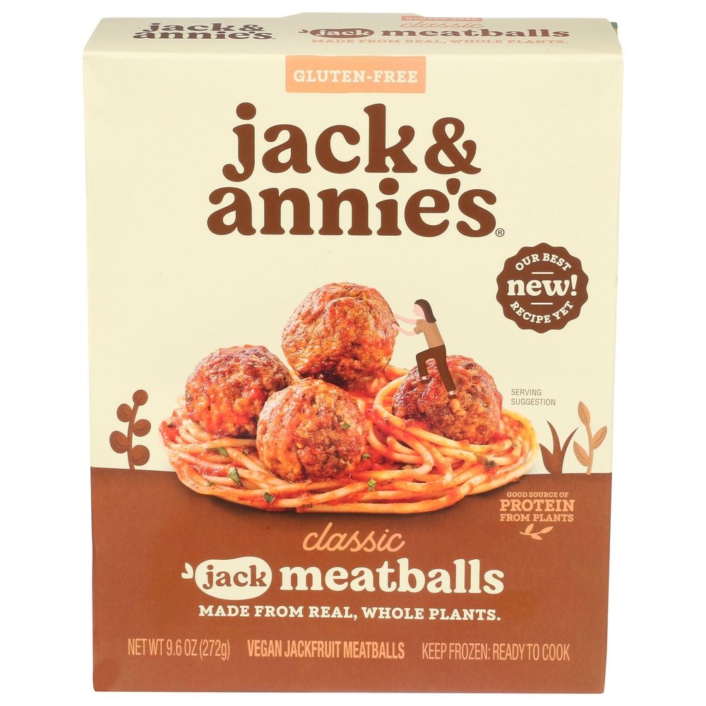 Jack and Annies Classic Jackfruit Meatball, 9.6 Ounce -- 8 per case